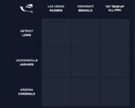 NFL Immaculate Grid for August 3